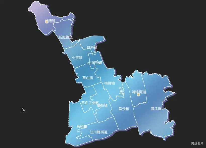 echarts上海市闵行区自定义背景图效果